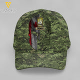 DH Personalized Canadian Soldier Camo Peaked Cap Printed HQ0804