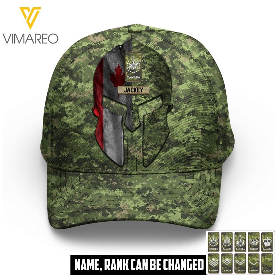 DH Personalized Canadian Soldier Camo Peaked Cap Printed HQ0804