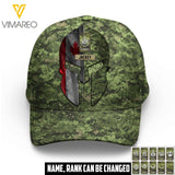 DH Personalized Canadian Soldier Camo Peaked Cap Printed HQ0804