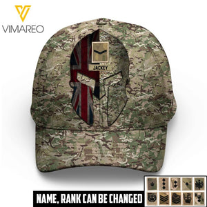 DH Personalized British Soldier Camo Peaked Cap Printed HQ0804