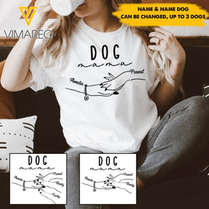 Personalized Dog Mama Tshirt Printed 22APR-HC13