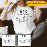 Personalized Dog Mama Tshirt Printed 22APR-HC13