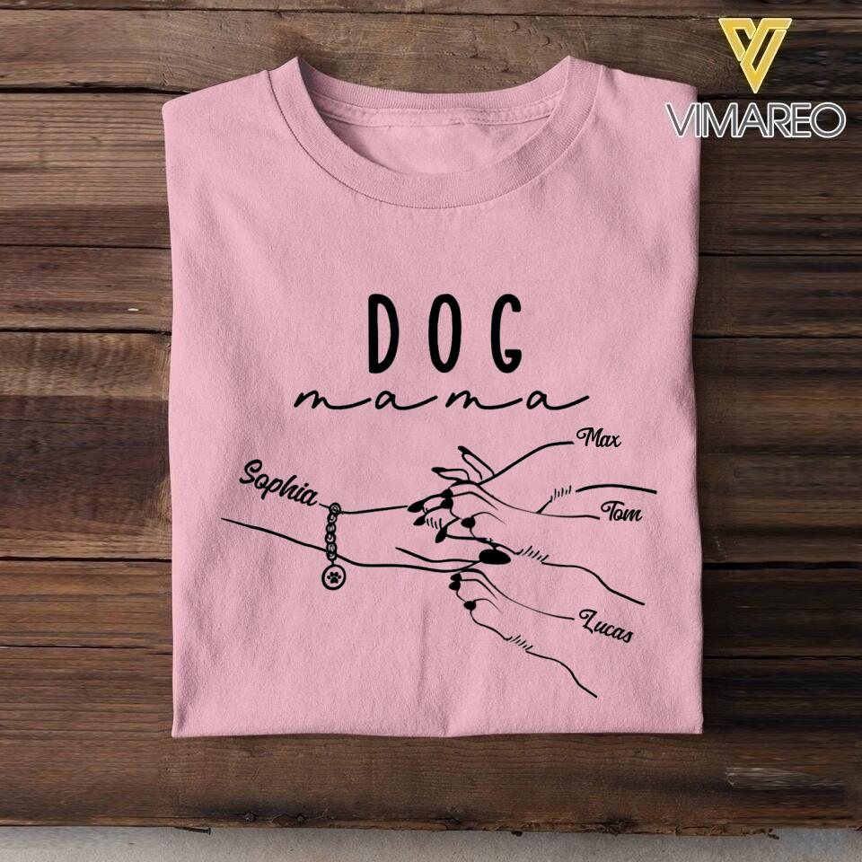 Personalized Dog Mama Tshirt Printed 22APR-HC13