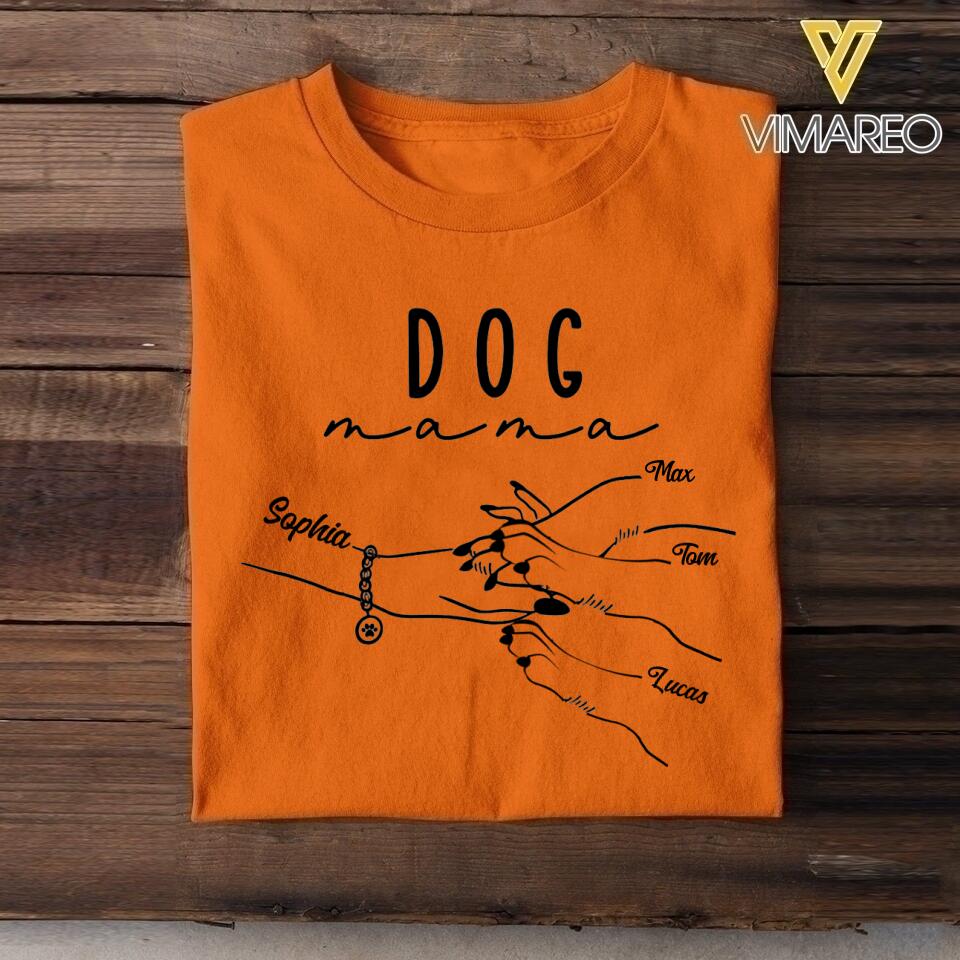 Personalized Dog Mama Tshirt Printed 22APR-HC13