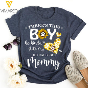 PERSONALIZED THERE IS THIS DOG BOY OR GIRL STOLE MY HEART TSHIRT QTDT1404