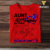 Personalized Auntie and Niece or Nephew Partner In Crime Tshirt QTDT1604