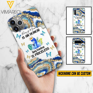 PERSONALIZED BEING MOM IS AN HONOR BEING GRANDMAS IS PRICELESS PHONECASE QTVQ1604
