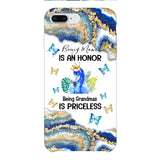 PERSONALIZED BEING MOM IS AN HONOR BEING GRANDMAS IS PRICELESS PHONECASE QTVQ1604
