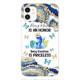 PERSONALIZED BEING MOM IS AN HONOR BEING GRANDMAS IS PRICELESS PHONECASE QTVQ1604