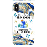 PERSONALIZED BEING MOM IS AN HONOR BEING GRANDMAS IS PRICELESS PHONECASE QTVQ1604