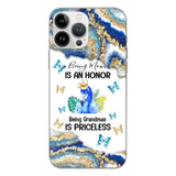 PERSONALIZED BEING MOM IS AN HONOR BEING GRANDMAS IS PRICELESS PHONECASE QTVQ1604