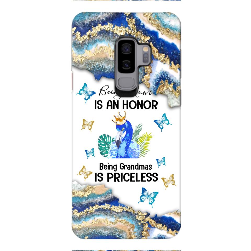 PERSONALIZED BEING MOM IS AN HONOR BEING GRANDMAS IS PRICELESS PHONECASE QTVQ1604