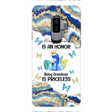 PERSONALIZED BEING MOM IS AN HONOR BEING GRANDMAS IS PRICELESS PHONECASE QTVQ1604