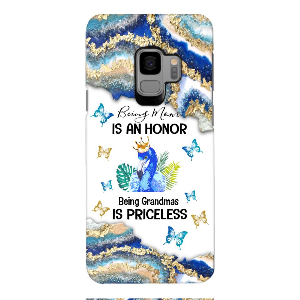PERSONALIZED BEING MOM IS AN HONOR BEING GRANDMAS IS PRICELESS PHONECASE QTVQ1604