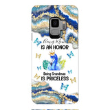 PERSONALIZED BEING MOM IS AN HONOR BEING GRANDMAS IS PRICELESS PHONECASE QTVQ1604