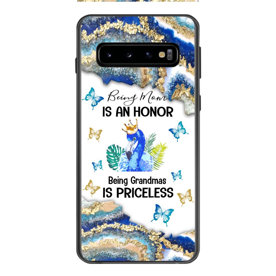 PERSONALIZED BEING MOM IS AN HONOR BEING GRANDMAS IS PRICELESS PHONECASE QTVQ1604