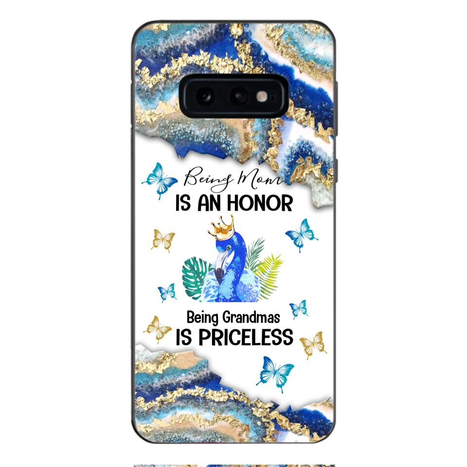 PERSONALIZED BEING MOM IS AN HONOR BEING GRANDMAS IS PRICELESS PHONECASE QTVQ1604