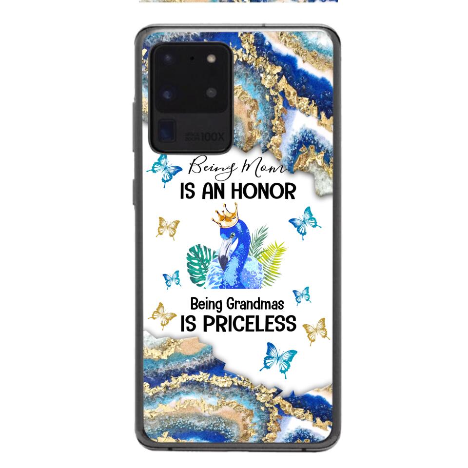 PERSONALIZED BEING MOM IS AN HONOR BEING GRANDMAS IS PRICELESS PHONECASE QTVQ1604