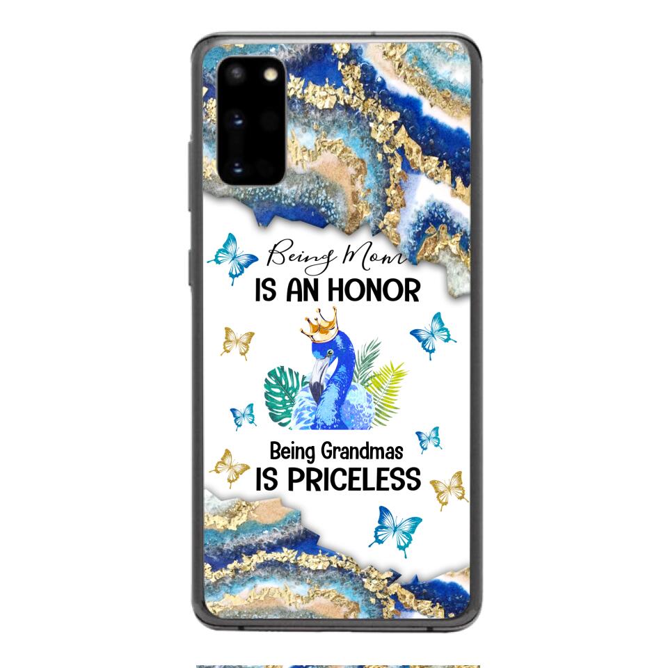 PERSONALIZED BEING MOM IS AN HONOR BEING GRANDMAS IS PRICELESS PHONECASE QTVQ1604