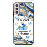 PERSONALIZED BEING MOM IS AN HONOR BEING GRANDMAS IS PRICELESS PHONECASE QTVQ1604