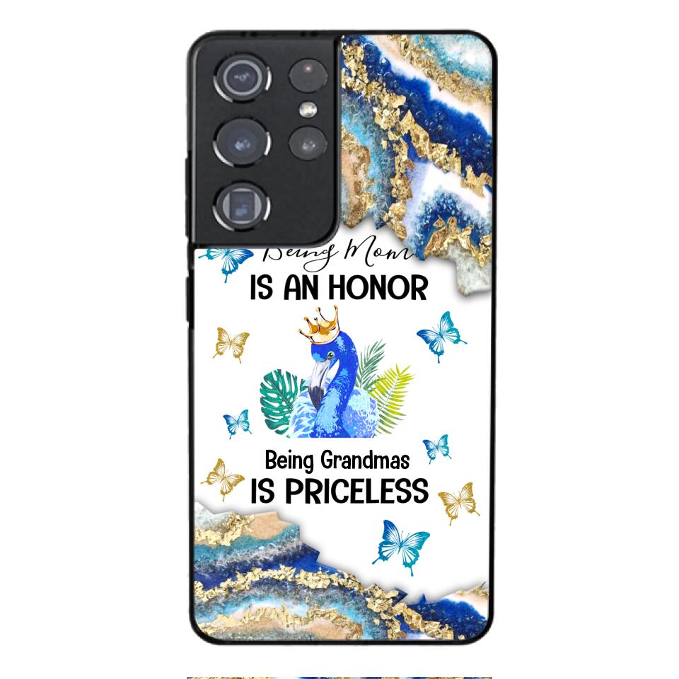 PERSONALIZED BEING MOM IS AN HONOR BEING GRANDMAS IS PRICELESS PHONECASE QTVQ1604