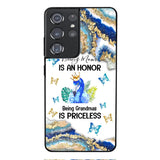 PERSONALIZED BEING MOM IS AN HONOR BEING GRANDMAS IS PRICELESS PHONECASE QTVQ1604