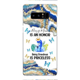 PERSONALIZED BEING MOM IS AN HONOR BEING GRANDMAS IS PRICELESS PHONECASE QTVQ1604