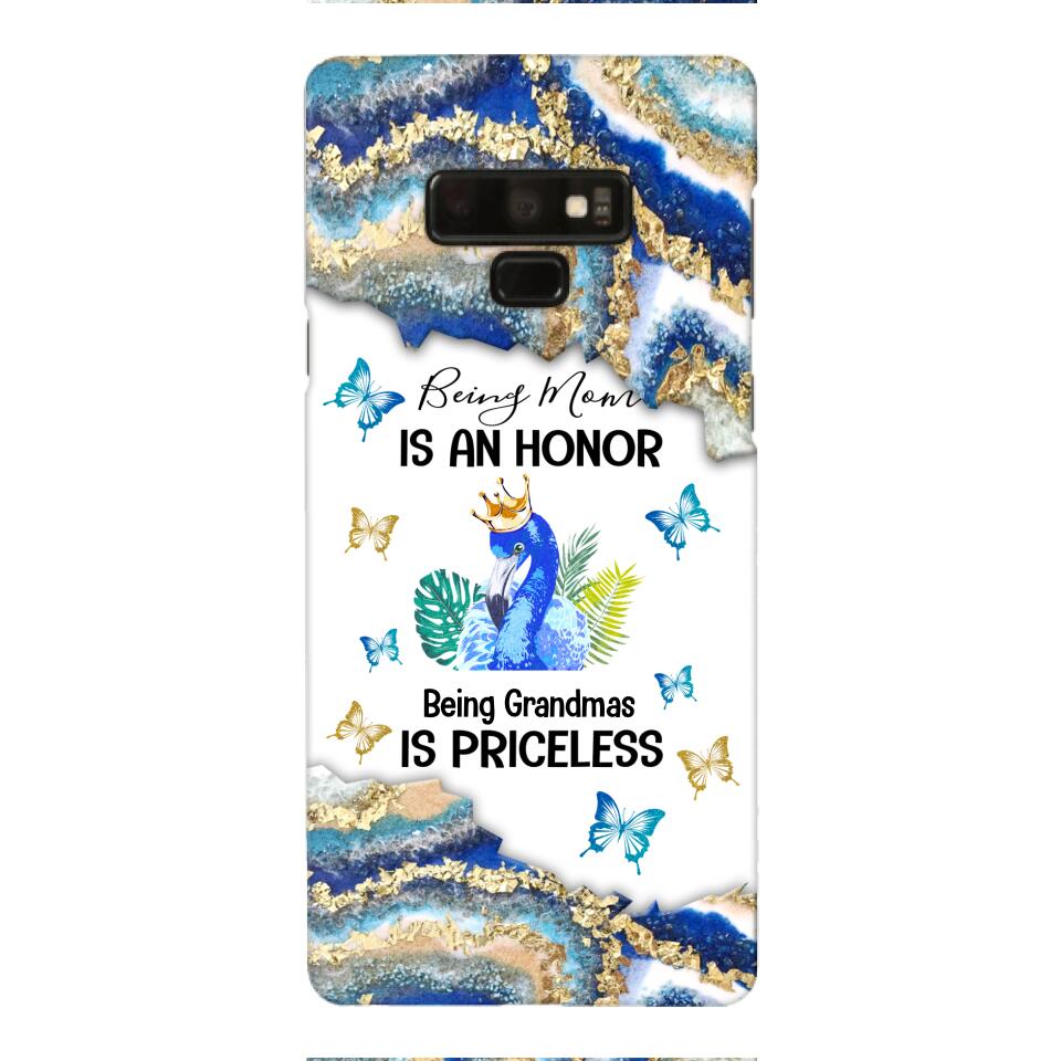 PERSONALIZED BEING MOM IS AN HONOR BEING GRANDMAS IS PRICELESS PHONECASE QTVQ1604