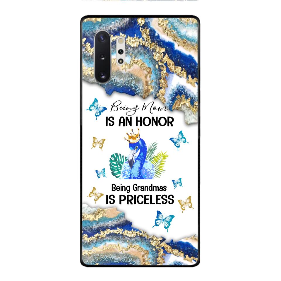 PERSONALIZED BEING MOM IS AN HONOR BEING GRANDMAS IS PRICELESS PHONECASE QTVQ1604