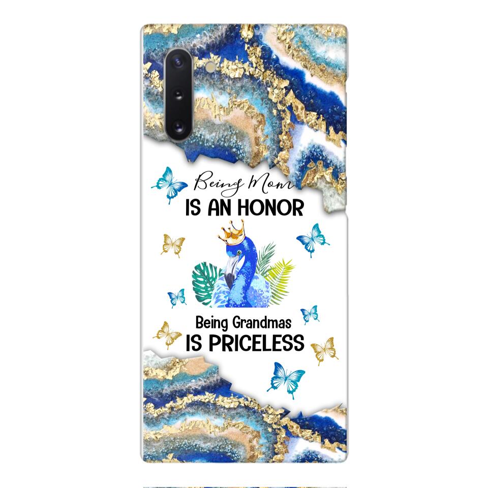 PERSONALIZED BEING MOM IS AN HONOR BEING GRANDMAS IS PRICELESS PHONECASE QTVQ1604