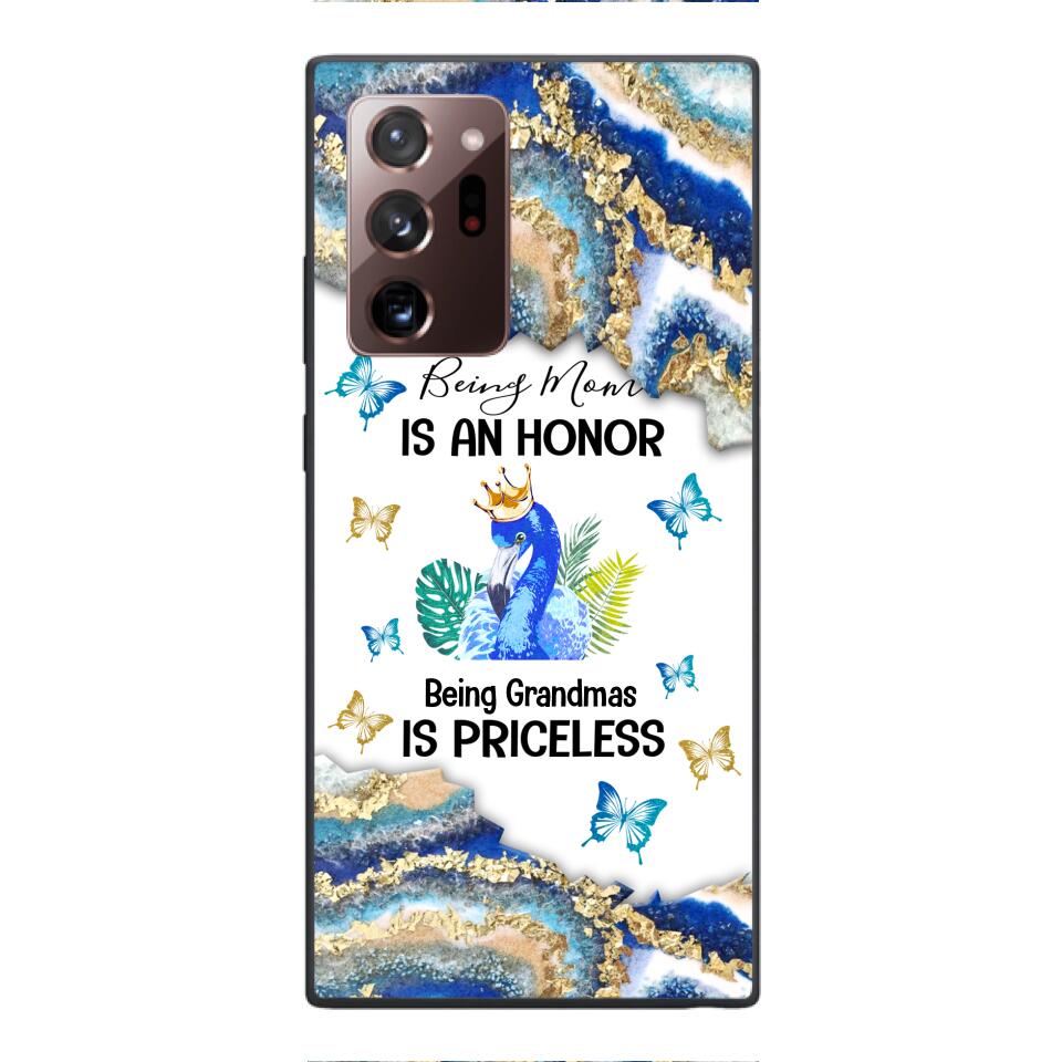 PERSONALIZED BEING MOM IS AN HONOR BEING GRANDMAS IS PRICELESS PHONECASE QTVQ1604