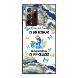 PERSONALIZED BEING MOM IS AN HONOR BEING GRANDMAS IS PRICELESS PHONECASE QTVQ1604