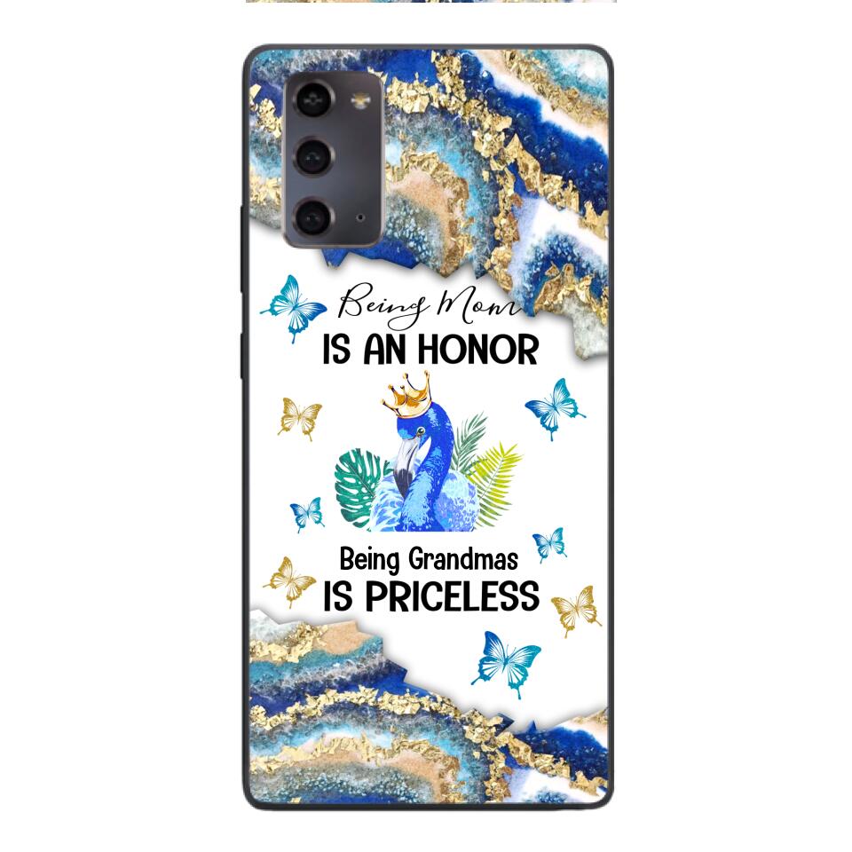 PERSONALIZED BEING MOM IS AN HONOR BEING GRANDMAS IS PRICELESS PHONECASE QTVQ1604