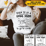 Personalized Dog Mom Tshirt Printed V3Q 1604