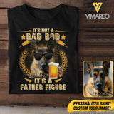 Personalized German Shepherd Dog Father Figure Tshirt Printed QTDT1604