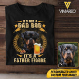 Personalized Rottweiler Dog Father Figure Tshirt Printed QTDT1604