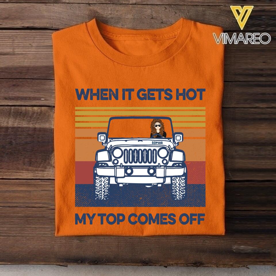 Personalized Jeep Girl Tshirt Printed 22APR-HQ18