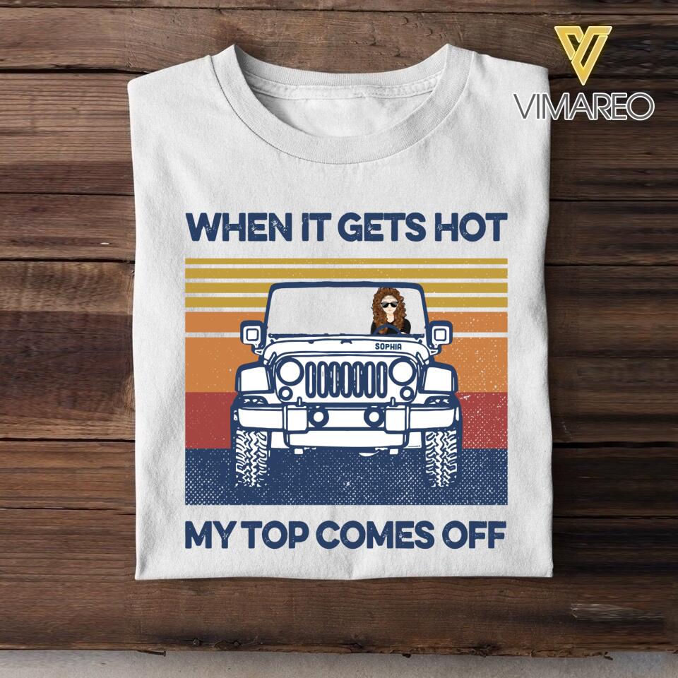 Personalized Jeep Girl Tshirt Printed 22APR-HQ18