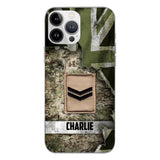 DH Personalized British Soldier Phone Case Printed HQ1804