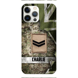 DH Personalized British Soldier Phone Case Printed HQ1804