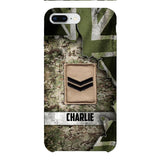DH Personalized British Soldier Phone Case Printed HQ1804