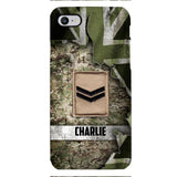 DH Personalized British Soldier Phone Case Printed HQ1804