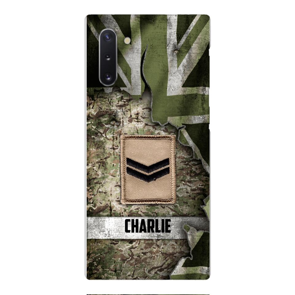 DH Personalized British Soldier Phone Case Printed HQ1804
