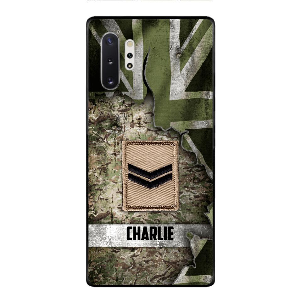 DH Personalized British Soldier Phone Case Printed HQ1804