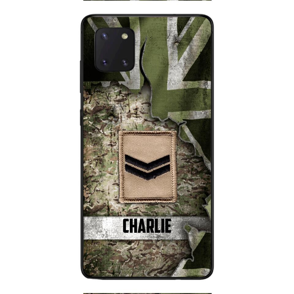 DH Personalized British Soldier Phone Case Printed HQ1804
