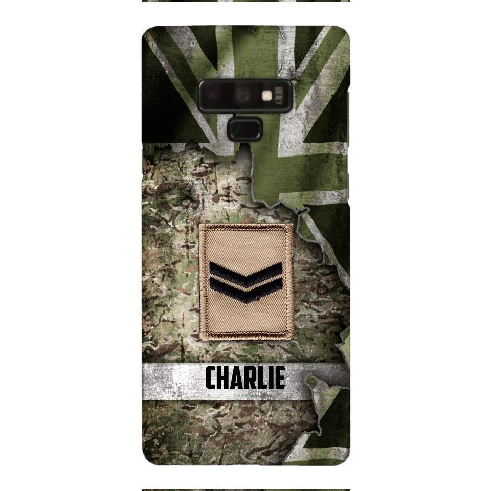 DH Personalized British Soldier Phone Case Printed HQ1804