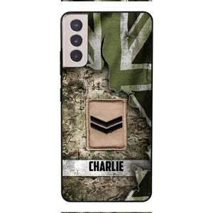 DH Personalized British Soldier Phone Case Printed HQ1804