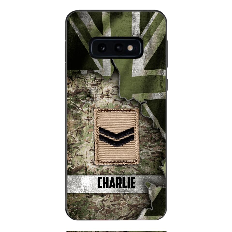 DH Personalized British Soldier Phone Case Printed HQ1804