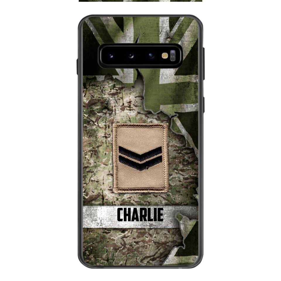 DH Personalized British Soldier Phone Case Printed HQ1804
