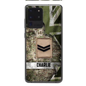 DH Personalized British Soldier Phone Case Printed HQ1804